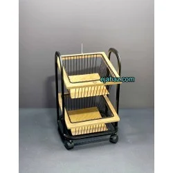 سبد سیب زمینی پیاز دو طبقه طرح مربع نایس