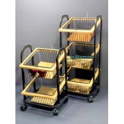 سبد سیب زمینی پیاز سه طبقه طرح مربع نایس