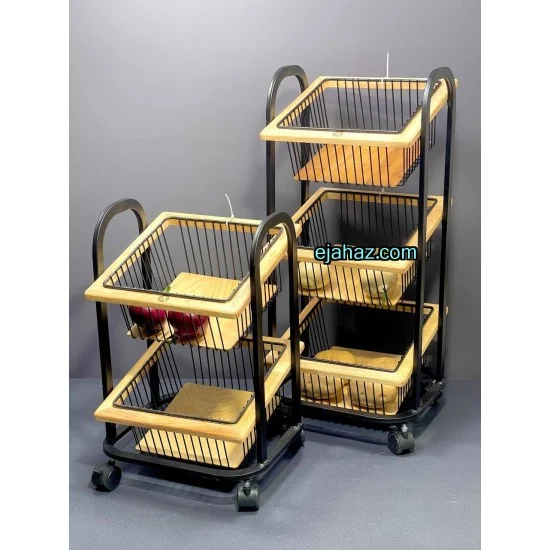 سبد سیب زمینی پیاز دو طبقه طرح مربع نایس