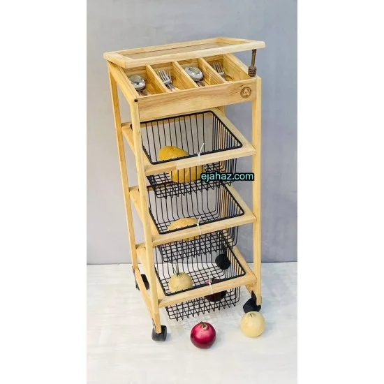 سبد سیب زمینی پیاز سه طبقه جاقاشق دار