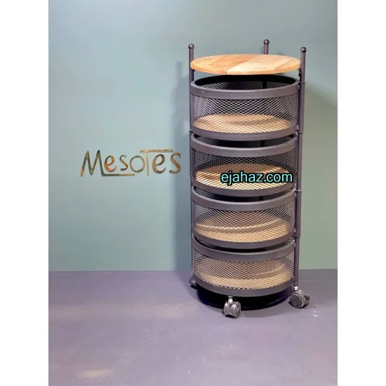 سبد سیب زمینی پیاز سه طبقه طرح چرخان