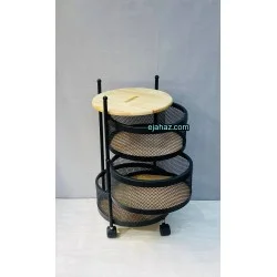 سبد سیب زمینی پیاز دو طبقه طرح چرخان