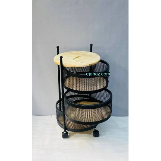 سبد سیب زمینی پیاز دو طبقه طرح چرخان