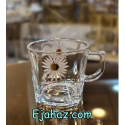 فنجان چای خوری کار بابونه طلادار