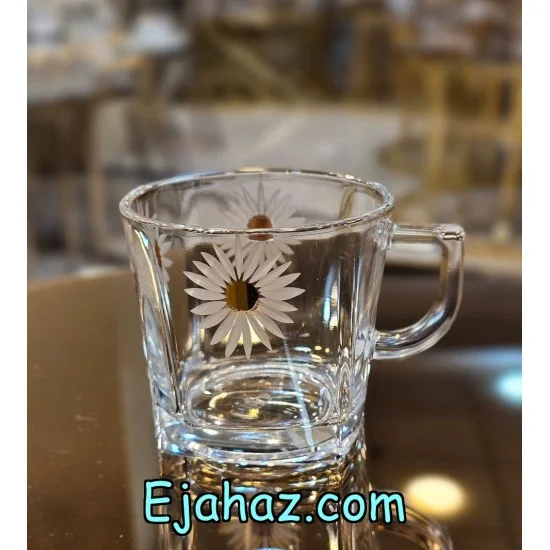 فنجان چای خوری کار بابونه طلادار