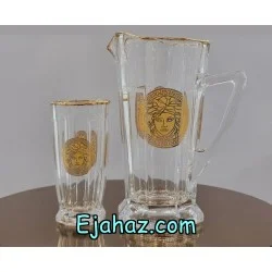 پارچ و لیوان استیج ورساچه لب طلا