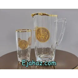پارچ و لیوان ونا ورساچه لب طلا
