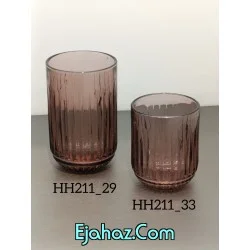 لیوان بلور رنگی الویزا وارداتی زرشکی