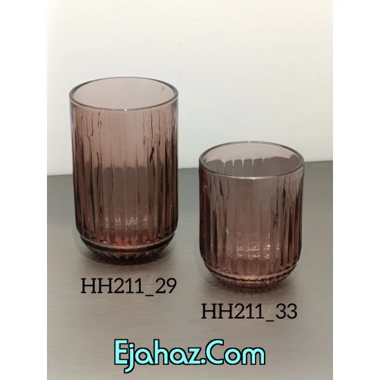 لیوان بلور رنگی الویزا وارداتی زرشکی
