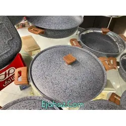 ماهیتابه چدنی طوسی ونیز دو دسته