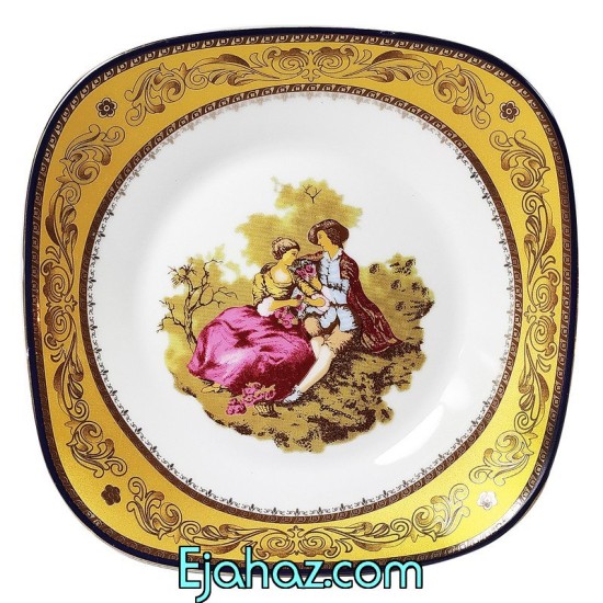 بشقاب خورشت خوری چینی لمونژ پردیس قالب کایزر بشقاب خورشت خوری چینی لمونژ پردیس قالب کایزر