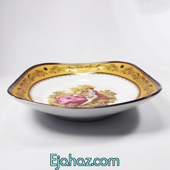 بشقاب خورشت خوری چینی لمونژ پردیس قالب کایزر بشقاب خورشت خوری چینی لمونژ پردیس قالب کایزر