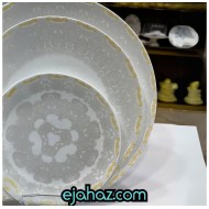 سرویس آرکوپال مقصود 26 پارچه گرد رابیا خاکستری