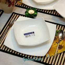 خورشت خوری کوادراتو سفید لومینارک 6 عددی
