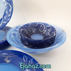 پیاله ماست لومینارک بوتیک آبی 6 عددی