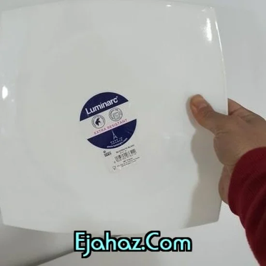 پلوخوری کوادراتو سفید لومینارک 6 عددی