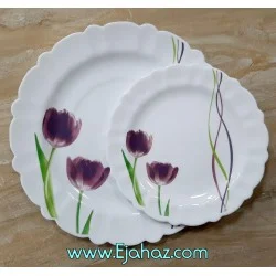 سرویس غذاخوری آرکوپال مقصود 25 پارچه کنگره لورنزا بنفش