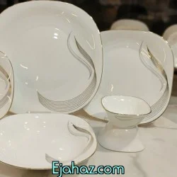 سرویس آرکوپال مقصود شمل طلایی لب طلا مربع 26 پارچه