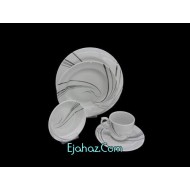  سرویس غذاخوری 12 نفره 101 پارچه چینی پردیس کاشان قالب امپراطور آدریان-369 کد طرح :369