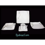  سرویس غذاخوری 12 نفره 101 پارچه چینی پردیس کاشان قالب لرد ترگل-955 کد طرح 955