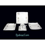  سرویس غذاخوری 12 نفره 101 پارچه چینی پردیس کاشان قالب لرد یغما-956 کد طرح 956