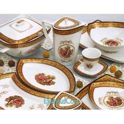 سرویس چینی پردیس لمونژ طلایی 6 نفره پاریس