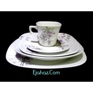  سرویس غذاخوری 6 نفره 30 پارچه چینی پردیس کاشان قالب کایزر  الگا-539 کد طرح 539