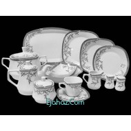  سرویس غذاخوری 6 نفره 30 پارچه چینی پردیس کاشان قالب کایزر تیراژه-504 کد طرح 504