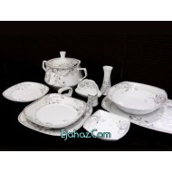  سرویس غذاخوری 6 نفره 30 پارچه چینی پردیس کاشان قالب کایزر مینیاتور-511 کد طرح 511
