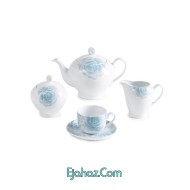 رزتا آبی سری ایتالیا اف سرویس چینی 17 پارچه چای خوری رزتا آبی 6 نفره درجه: یک