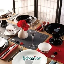 سرویس آرکوپال 19 پارچه لومینارک فرانسه مدل کیوکو سفید لومینارک(Luminarc)