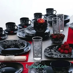 سرویس آرکوپال 44 پارچه لومینارک فرانسه مدل ادن نقره ای لومینارک(Luminarc)