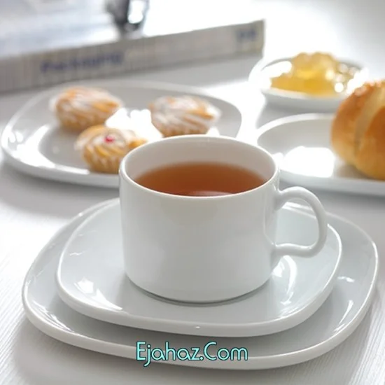 چینی زرین چای خوری هما 12 پارچه سفید