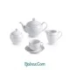 چینی زرین سپید صدف 17 پارچه چای خوری