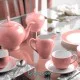 چینی زرین سرویس چای خوری ماربل 17 پارچه