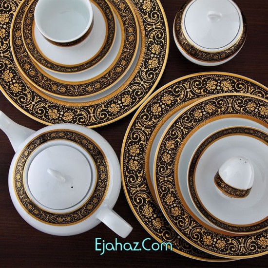 میدنایت سری ایتالیا اف سرویس چینی 28 پارچه غذاخوری میدنایت 6 نفره درجه: یک میدنایت سری ایتالیا اف سرویس چینی 28 پارچه غذاخوری میدنایت 6 نفره درجه: یک