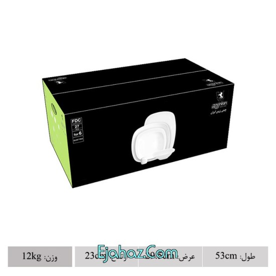 نوژان سری کواترو سرویس چینی 27 پارچه غذاخوری نوژان 6 نفره درجه: یک نوژان سری کواترو سرویس چینی 27 پارچه غذاخوری نوژان 6 نفره درجه: یک