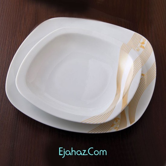 نوژان سری کواترو سرویس چینی 27 پارچه غذاخوری نوژان 6 نفره درجه: یک نوژان سری کواترو سرویس چینی 27 پارچه غذاخوری نوژان 6 نفره درجه: یک