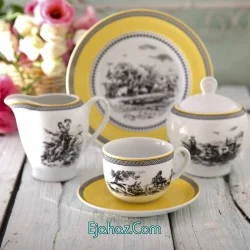 ویلیج سری ایتالیا اف سرویس چینی 17 پارچه چای خوری ویلیج 6 نفره درجه: یک