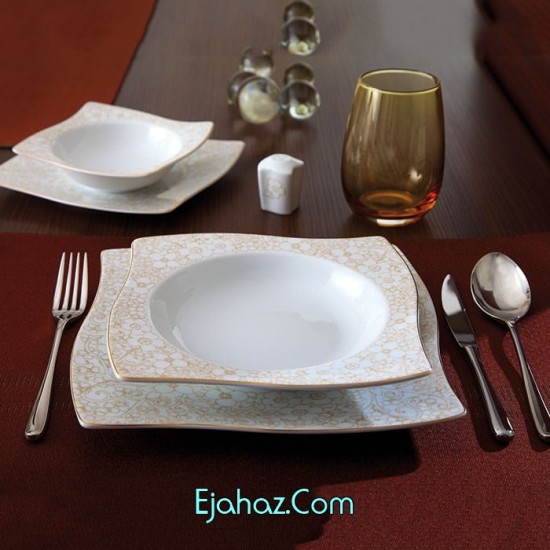 کاترین سری آسترو سرویس چینی 30 پارچه غذاخوری کاترین 6 نفره درجه: عالی